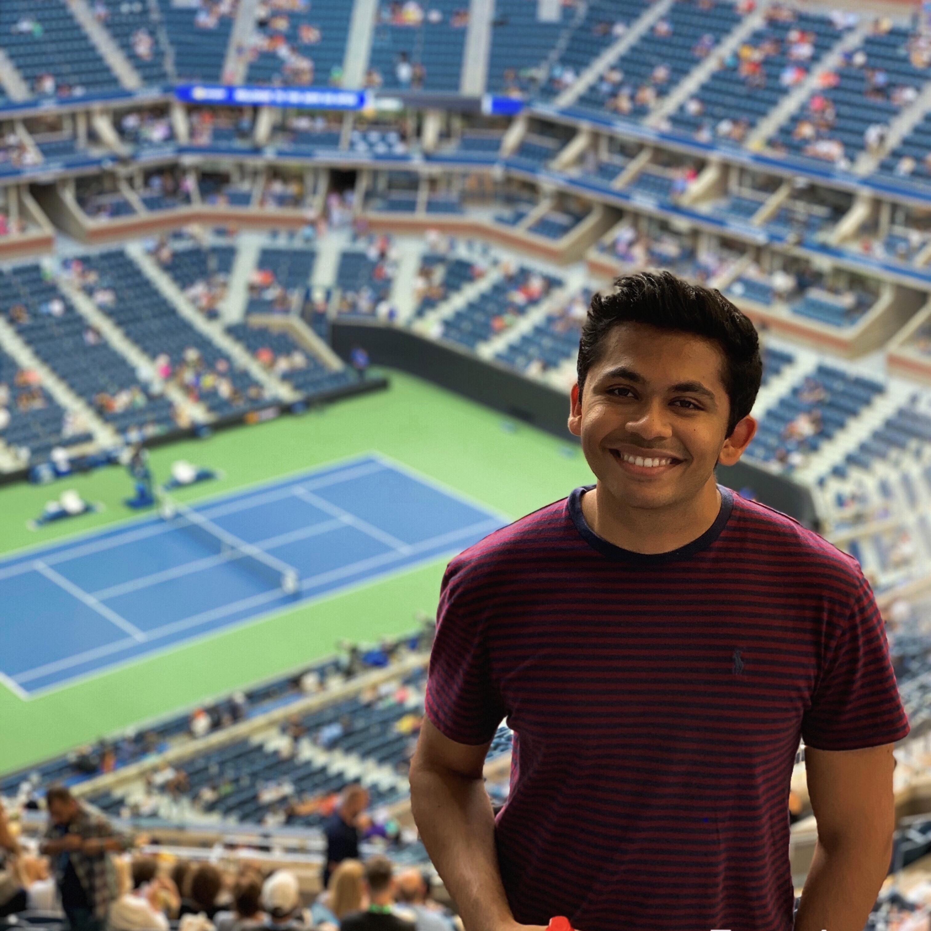 At the US Open in New York